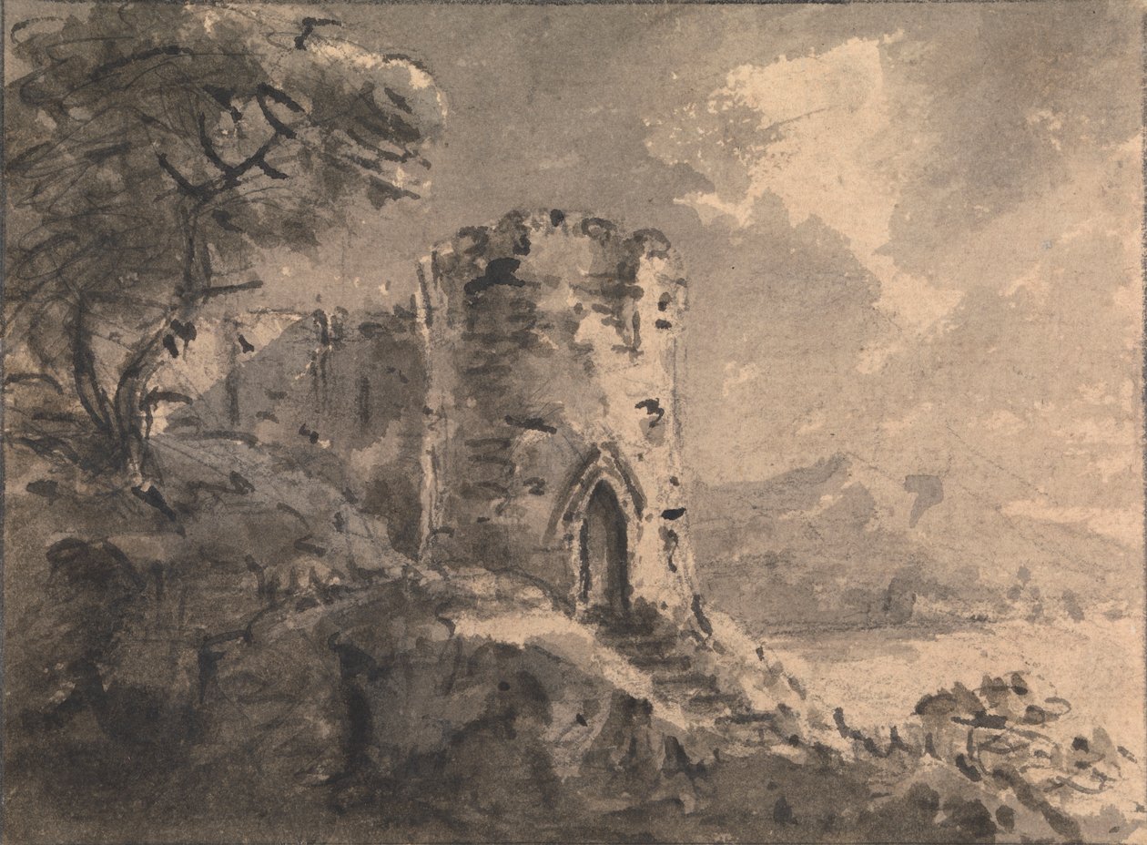 Landscape with a Ruined Castle by Rev. William Gilpin