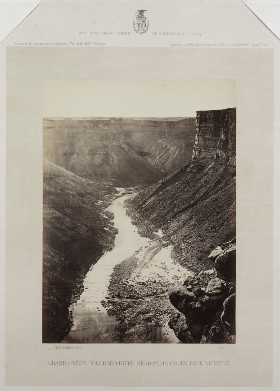 Grand Canyon, Colorado River, Mouth of Kanab Wash, Looking West by Reverend George Wilson Bridges