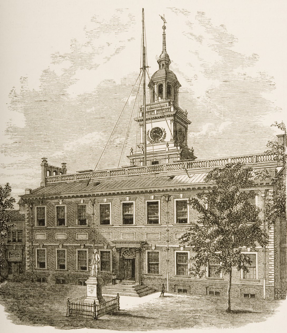 County Court House or, Independence Hall, Philadelphia Pennsylvania by Reverend Samuel Manning