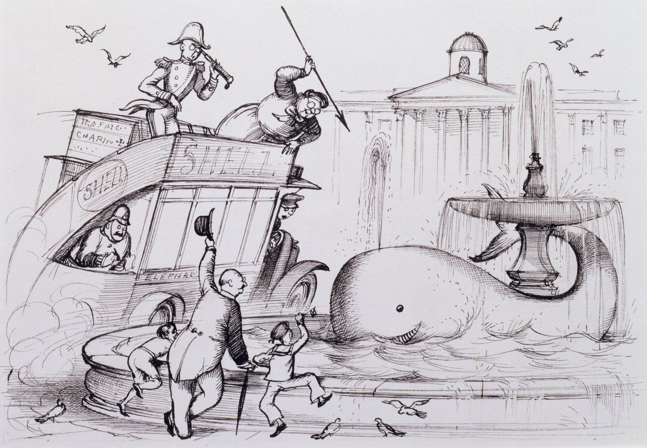 A Whale in Trafalgar Square by Rex Whistler