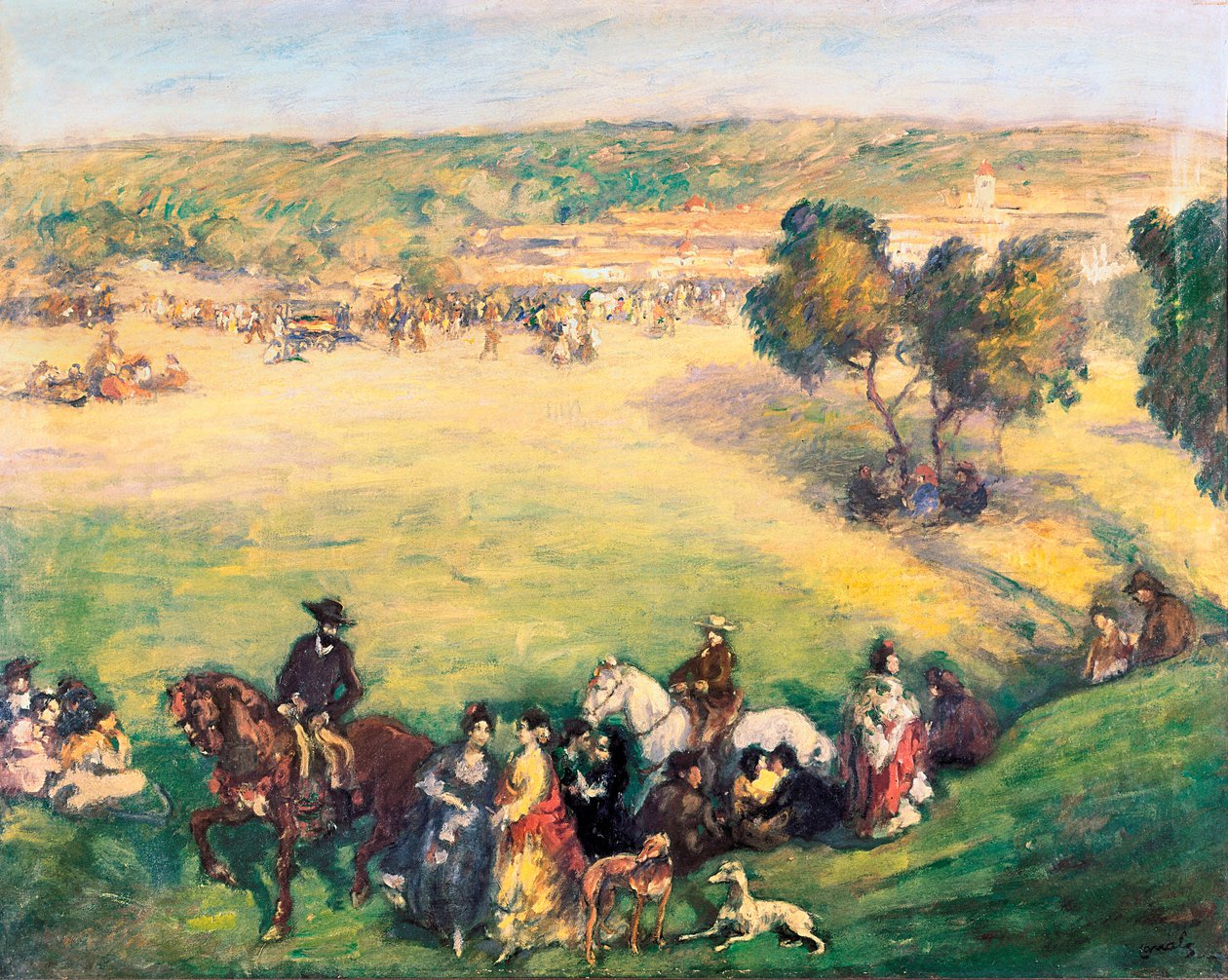 The Meadow by Ricard Canals i Llambi (1876-1931) by Ricardo Canals y Llambi