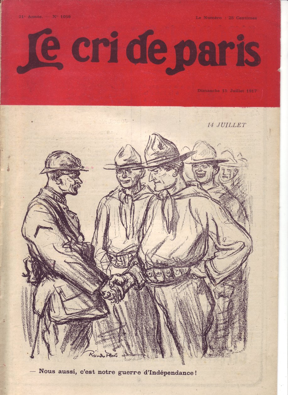Illustration of Ricardo Flores for the Cover of Le Cri de Paris by Ricardo Flores
