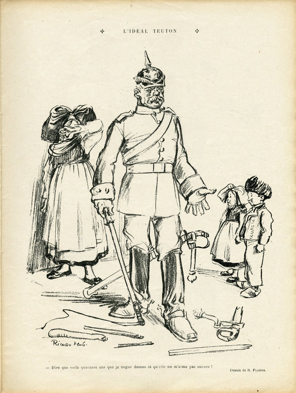 Illustration of Ricardo Flores (1878-1918) in Le Rire by Ricardo Flores