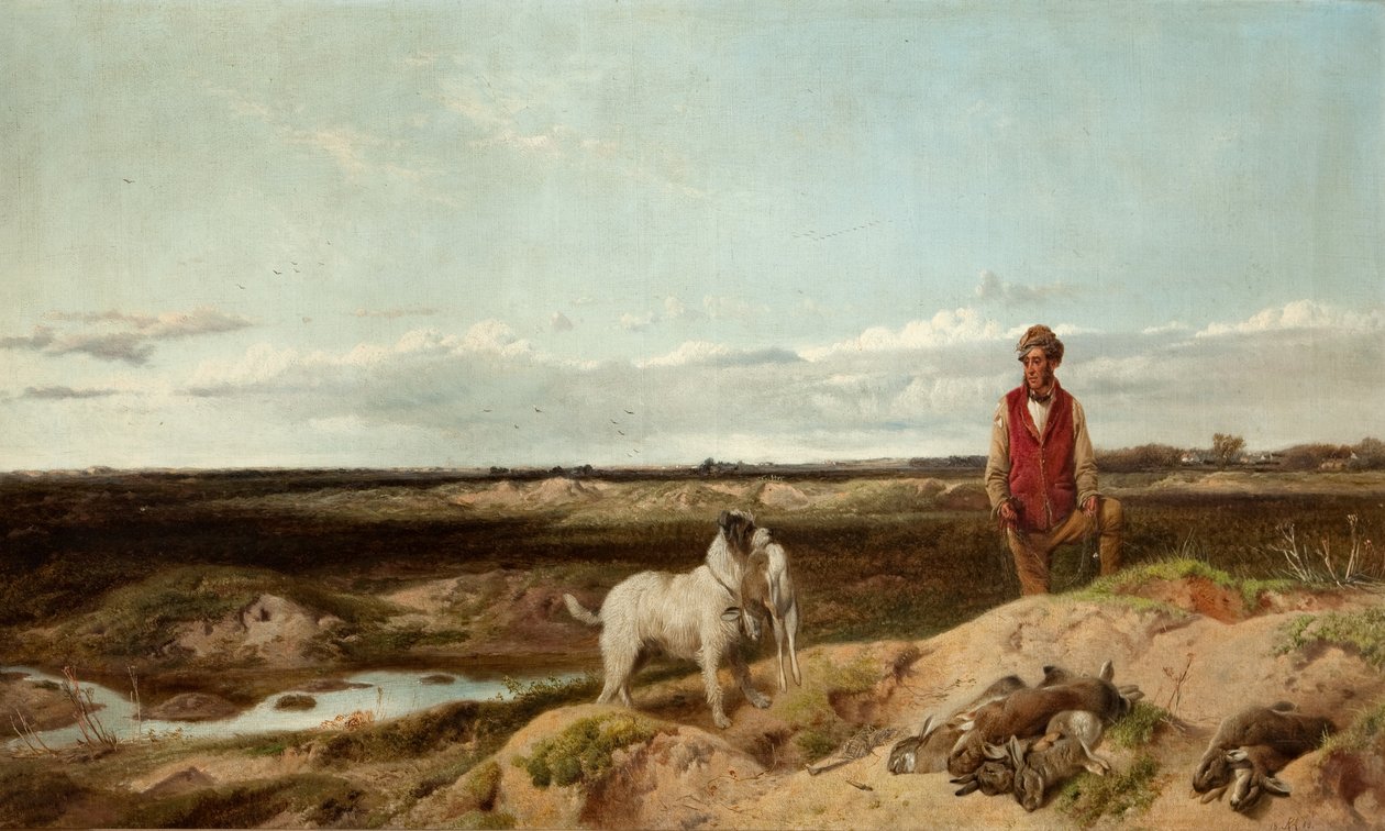 Ferreting, 1863 by Richard Ansdell