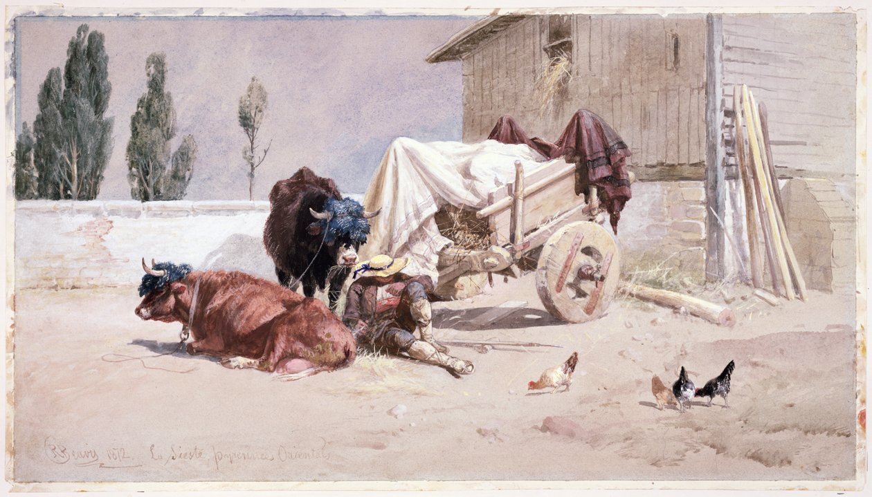 The Siesta: Scene in the Eastern Pyrenees, 1872 by Richard Beavis