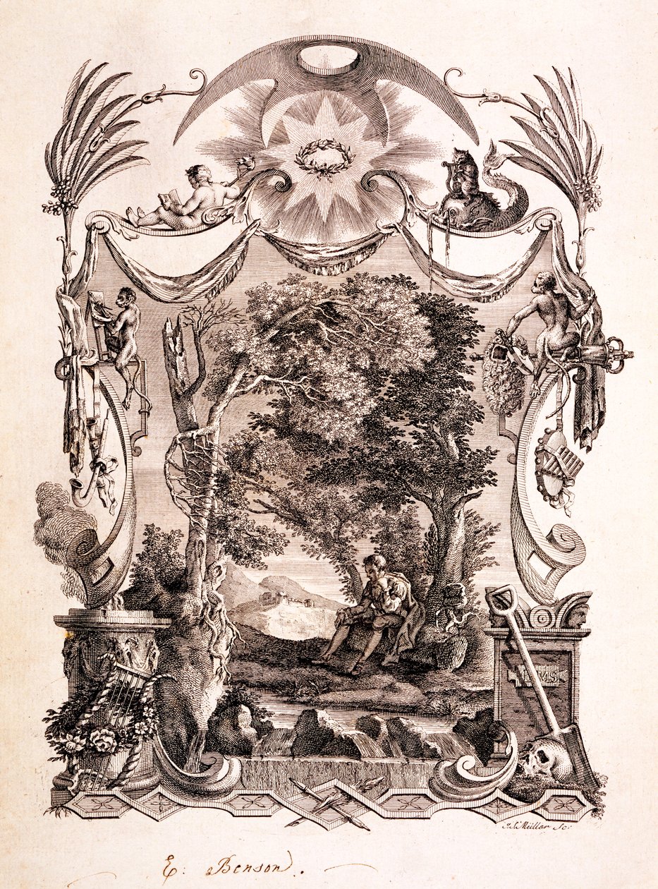The Poet Contemplating Death, Illustration from 