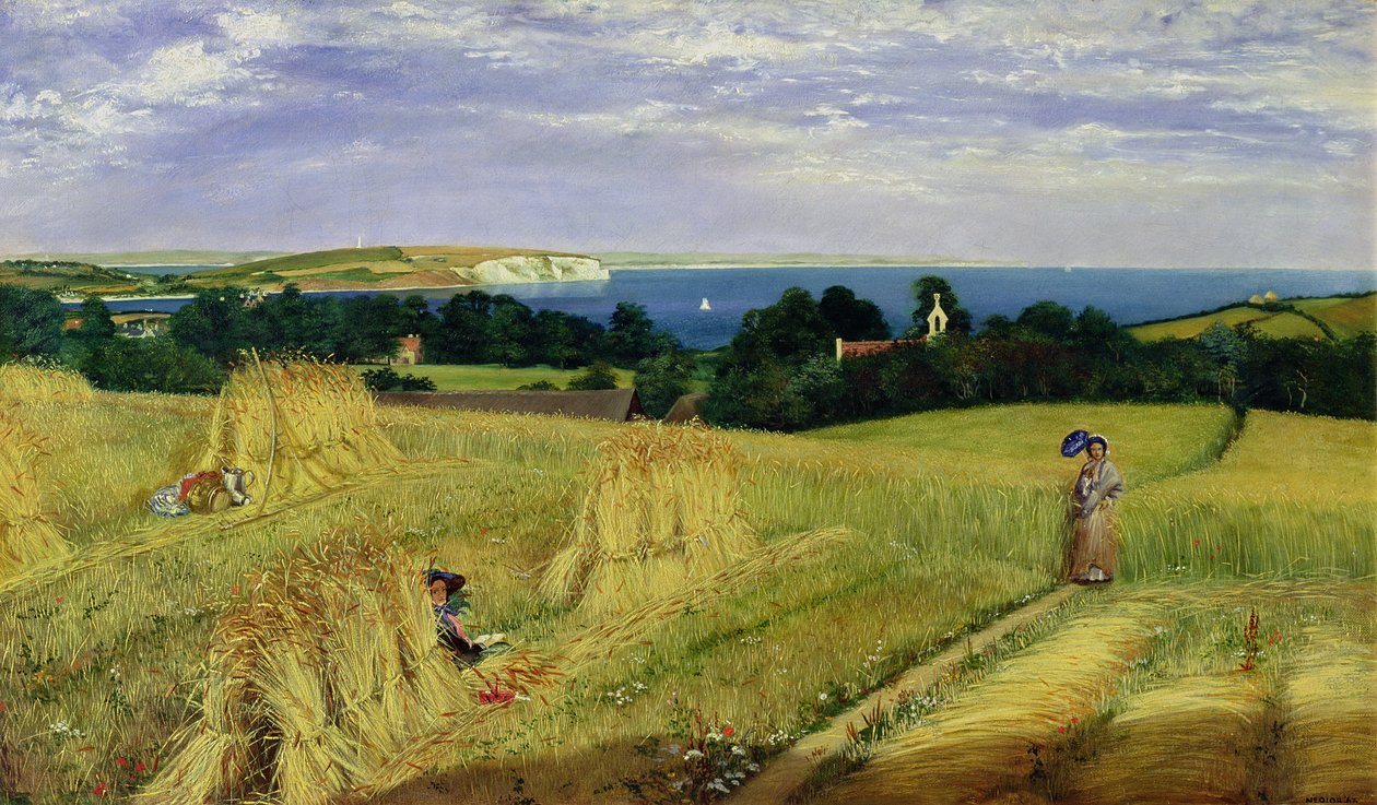 Corn Field in the Isle of Wight by Richard Burchett