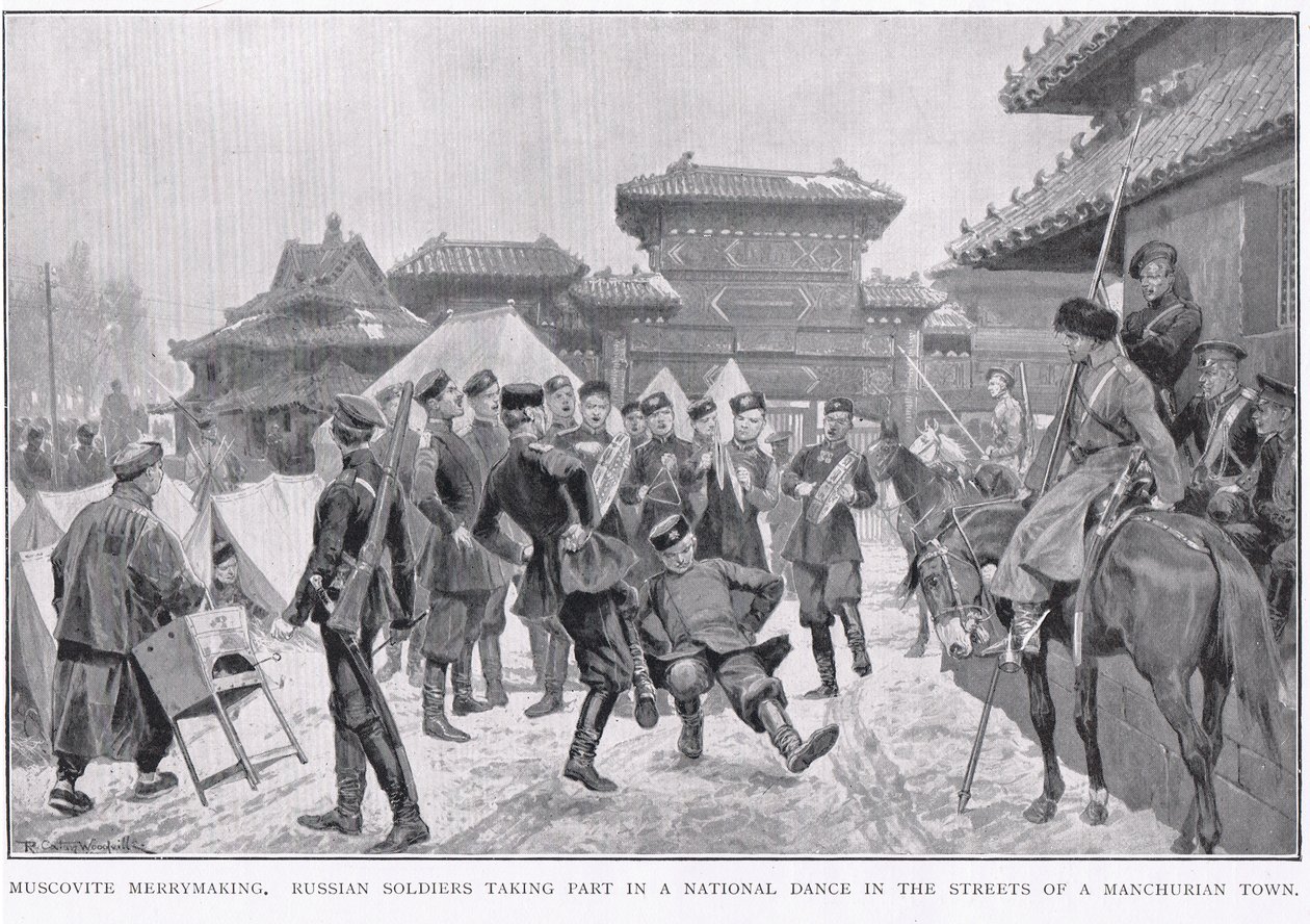 Muscovite Merrymaking during the Russo-Japanese War by Richard Caton Woodville junior