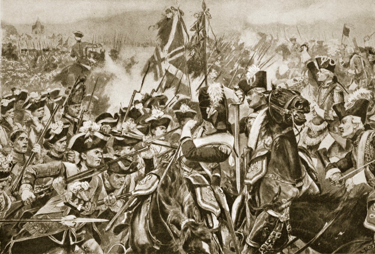 The Battle of Minden, August 1st 1759 by Richard Caton Woodville junior