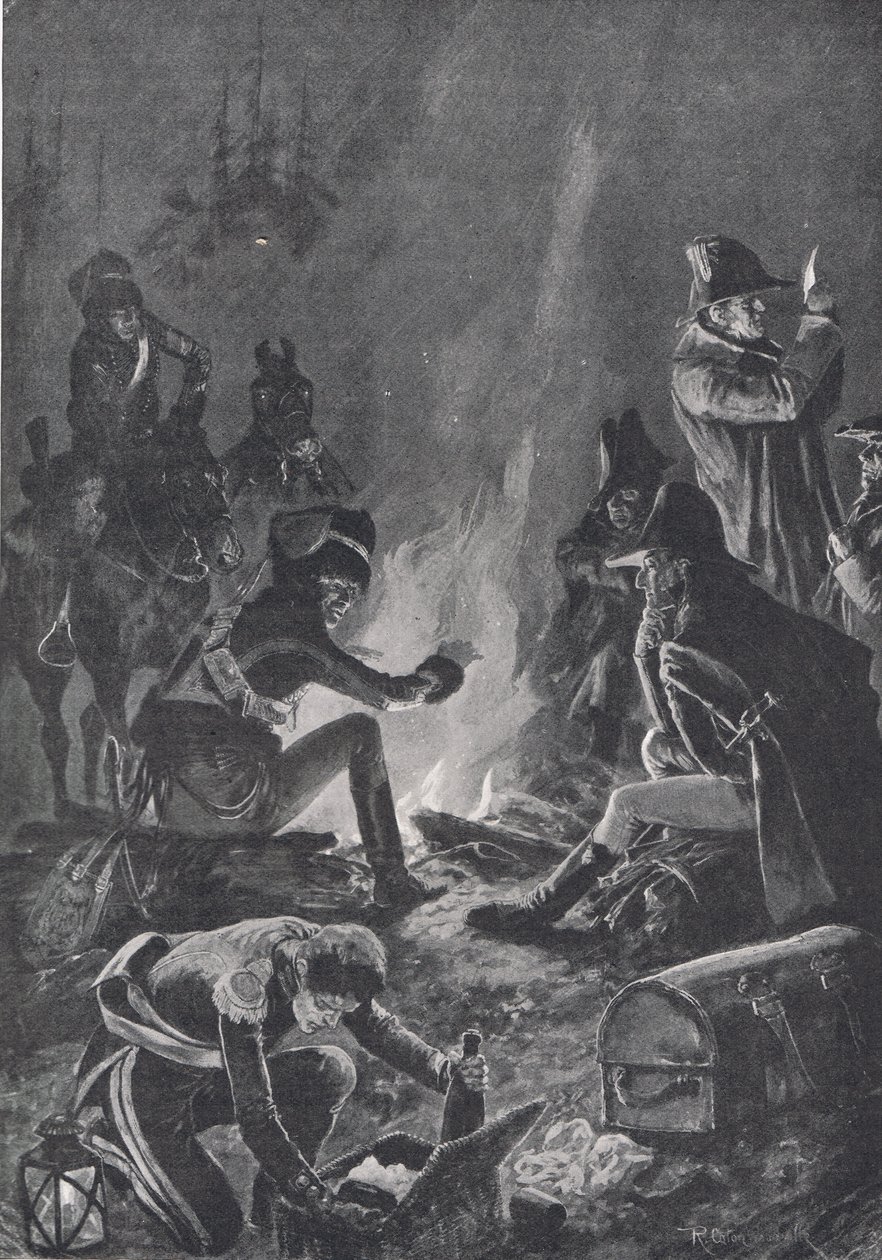 The Bivouac before the Battle of Bussaco, illustration from 