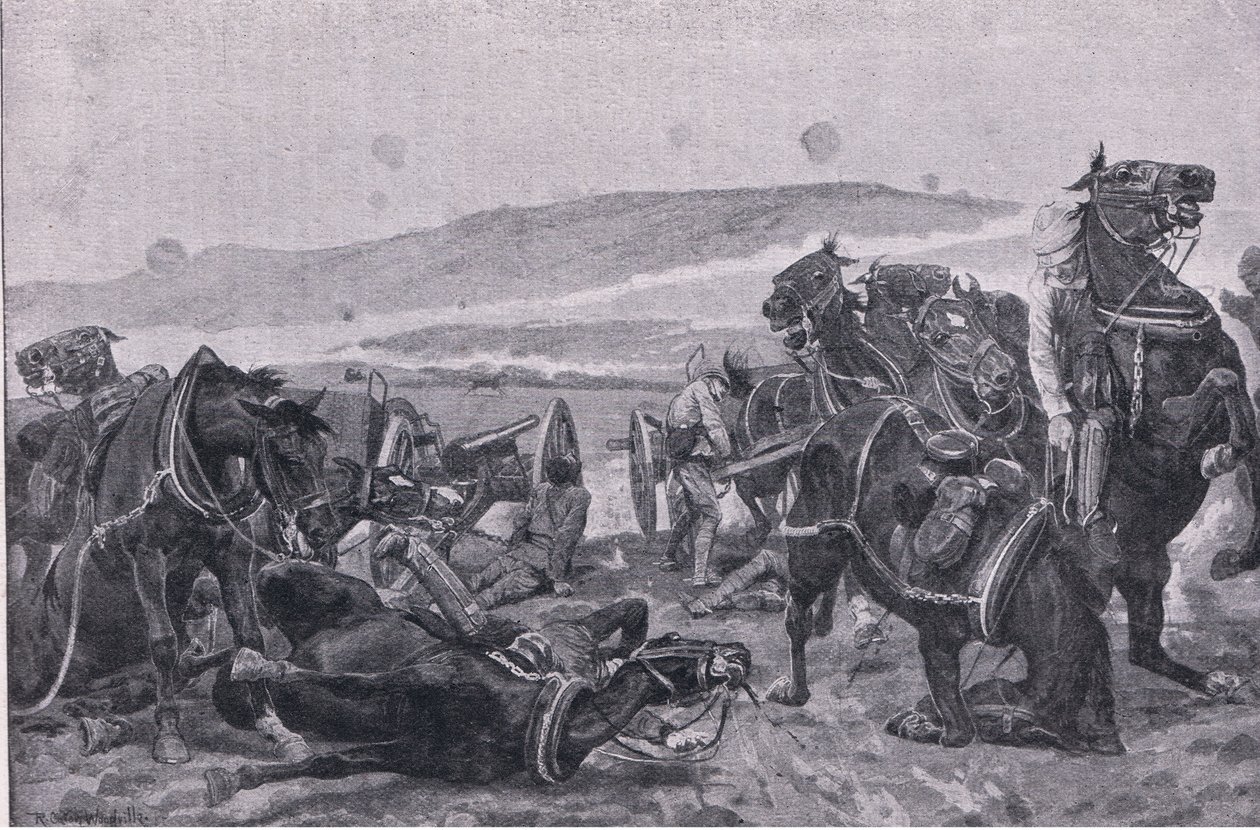 The Battle of Colenso: The Loss of Our Guns by Richard Caton II Woodville