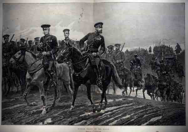 Russian Troops on the March by Richard Caton II Woodville