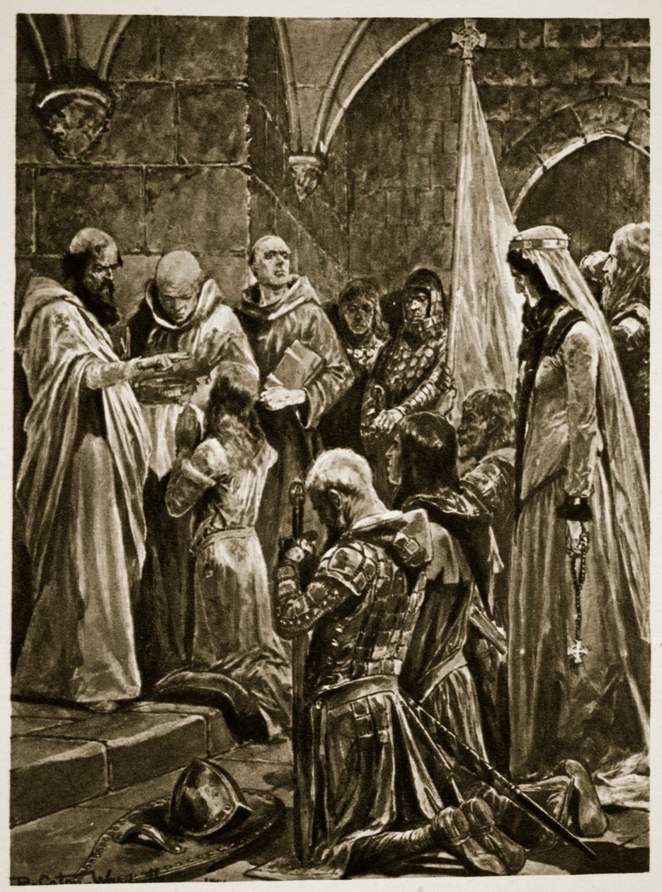 The Anointing of Edward the Martyr at his Coronation by St. Dunstan at Kingston-on-Thames, from 