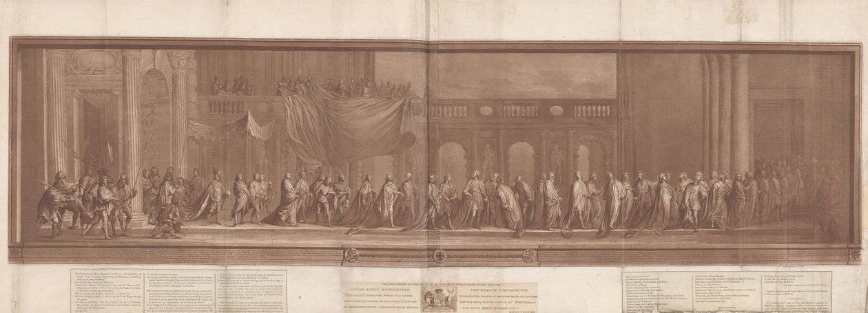 The Procession of the Knights of the Most Noble Order of the Garter by Richard Cooper the Younger
