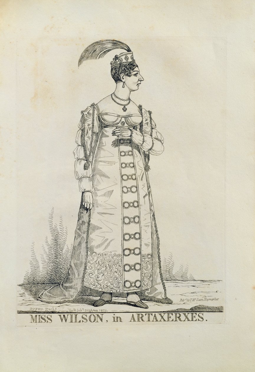 Miss Wilson in Artaxerxes by Richard Dighton