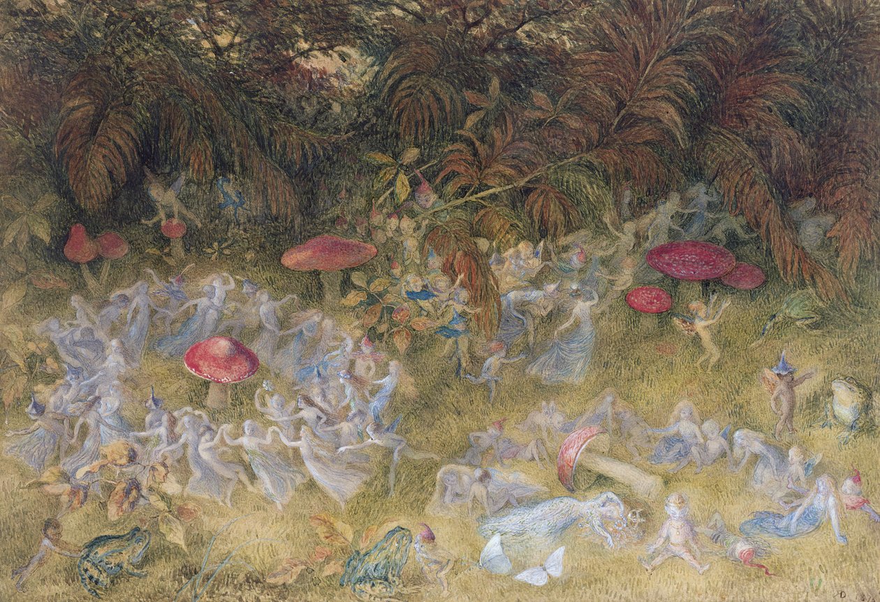 Fairy Rings and Toadstools, 1875 by Richard Doyle