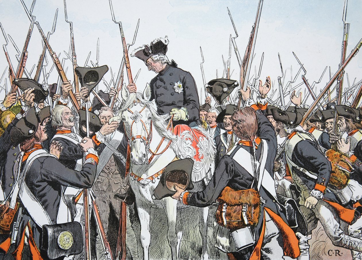 King Friederich and the Regiment Bernburg by Richard Knoetel