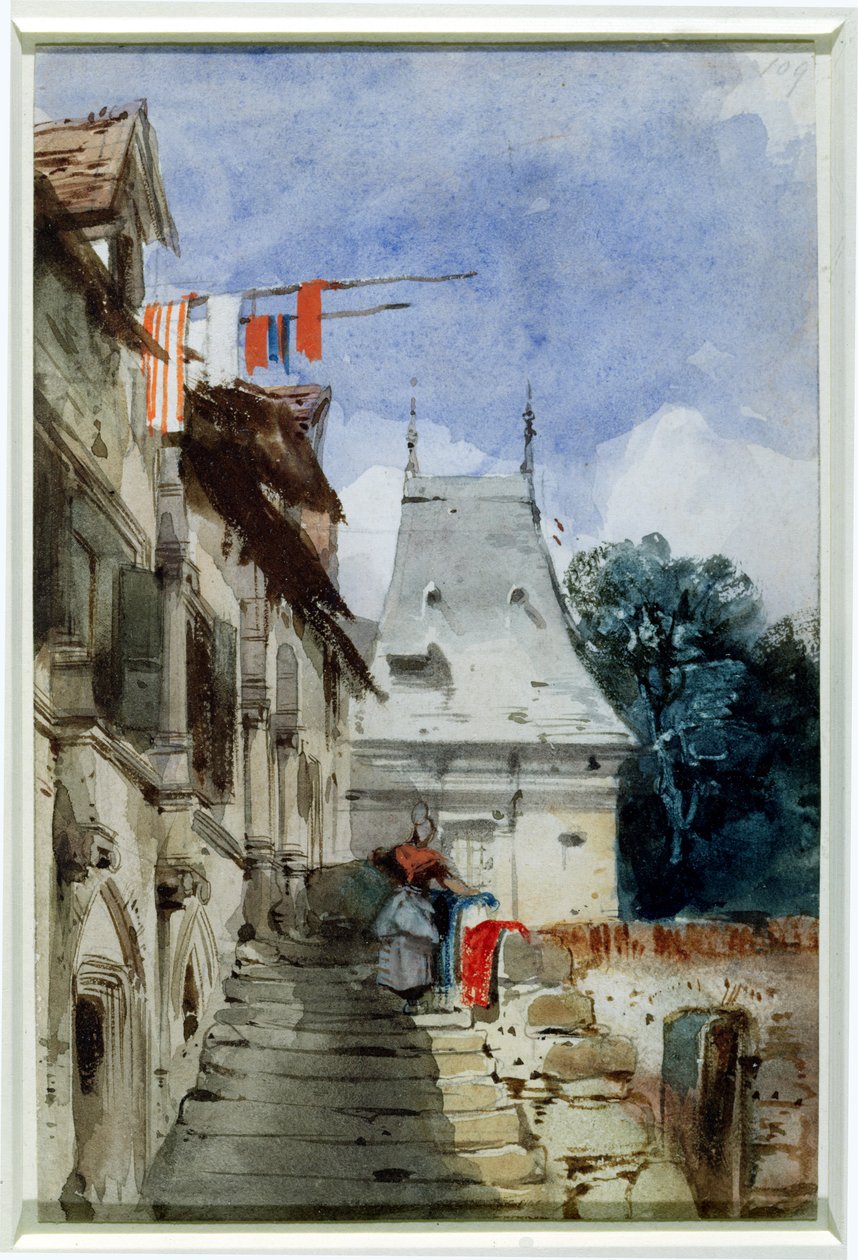Abbey St-Amand, Rouen by Richard Parkes Bonington