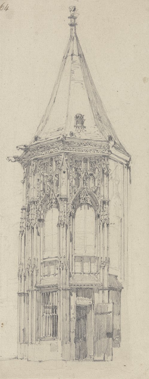 Palais de Justice, Rouen by Richard Parkes Bonington
