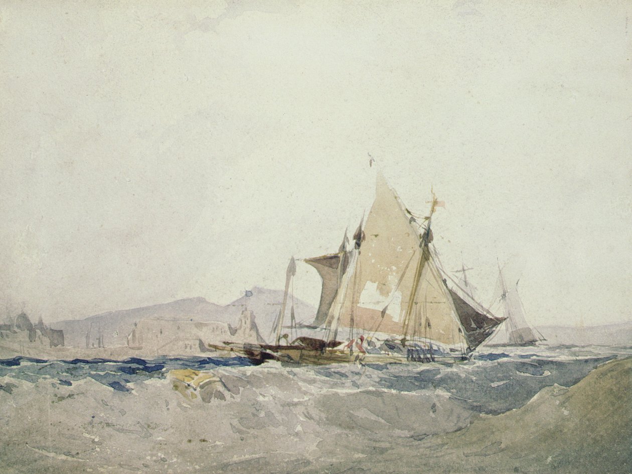 Seascape by Richard Parkes Bonington