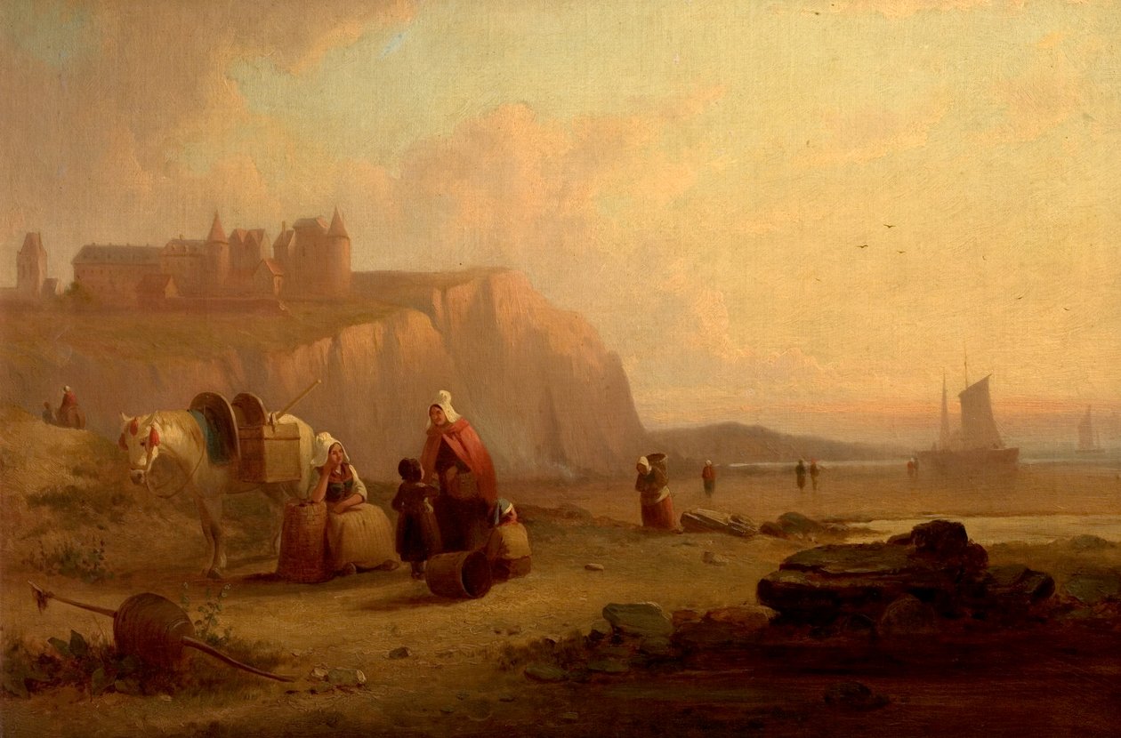Scene on the Coast of Normandy, France by Richard Parkes Bonington