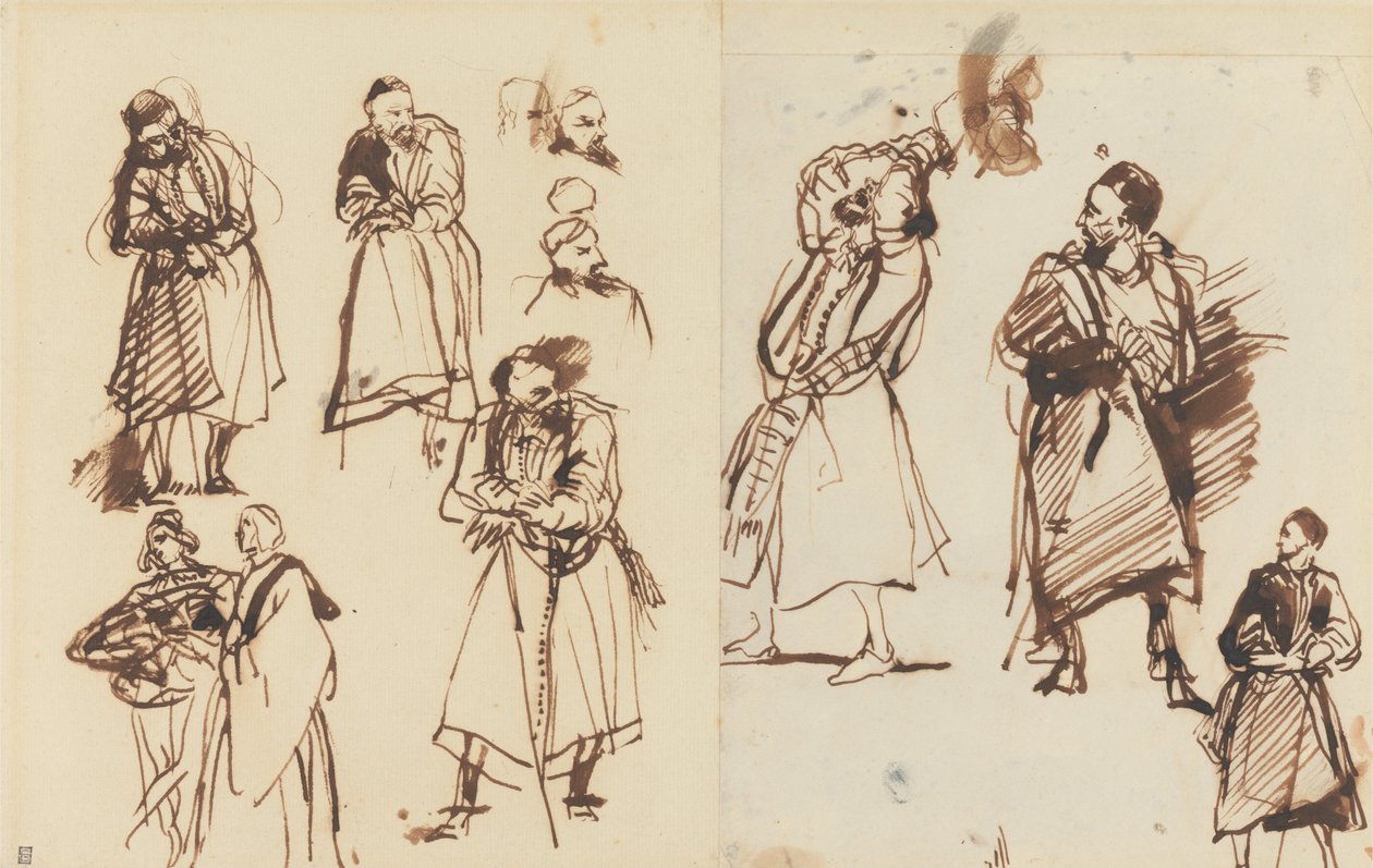 Studies for Shylock by Richard Parkes Bonington
