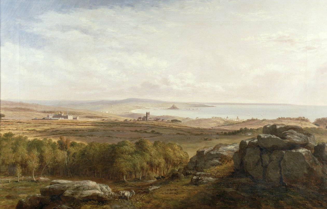 View from Madron Carn, 1836 by Richard Thomas Pentreath