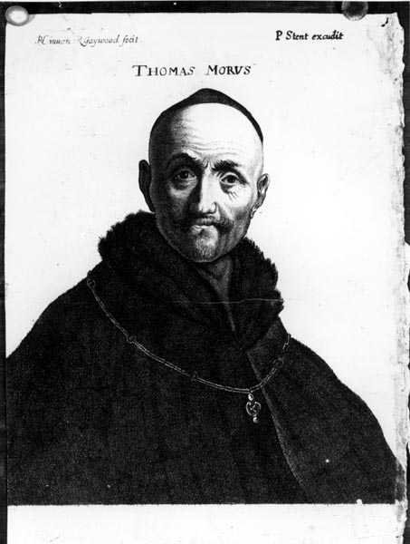 Portrait of Thomas More (1478-1535) engraved by Peter Stent (fl.1642-65) by Richard Gaywood