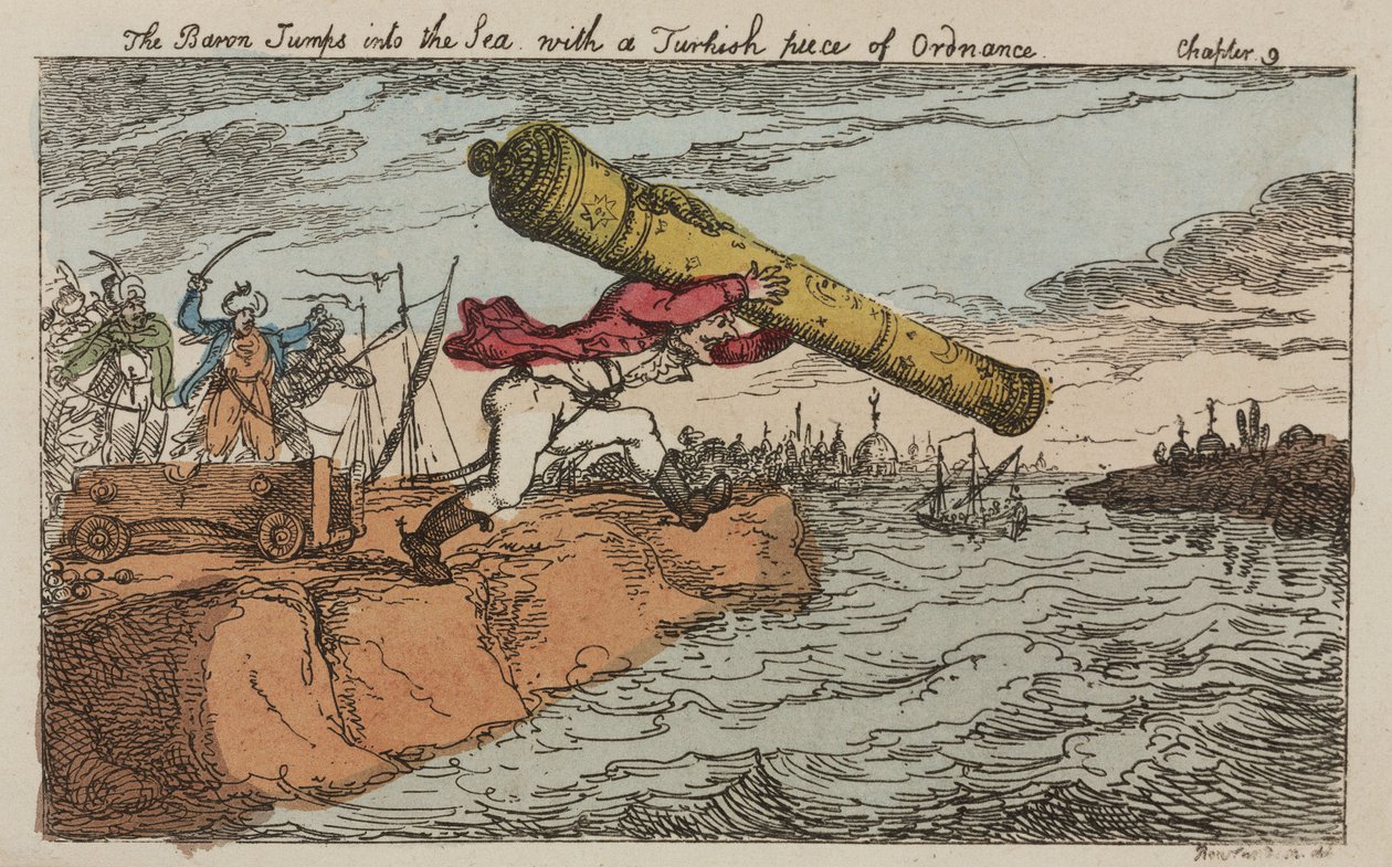 Baron Munchausen Steals a Turkish Cannon by John Pardon