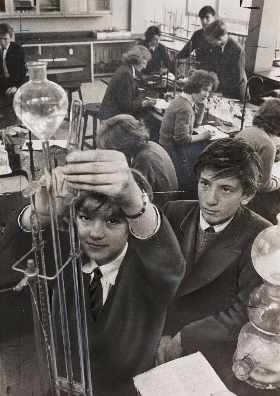 Co-Educational Science Class at Sedgehill Comprehensive School by John Pardon