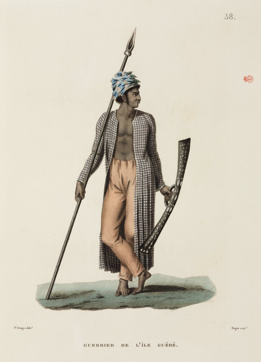 Warrior from the Island of Guebe by John Pardon