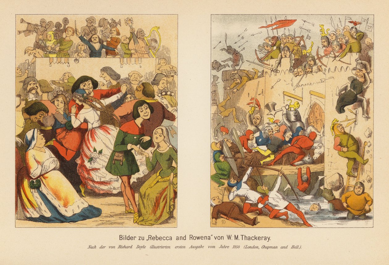 Rebecca and Rowena by Richard (after) Doyle