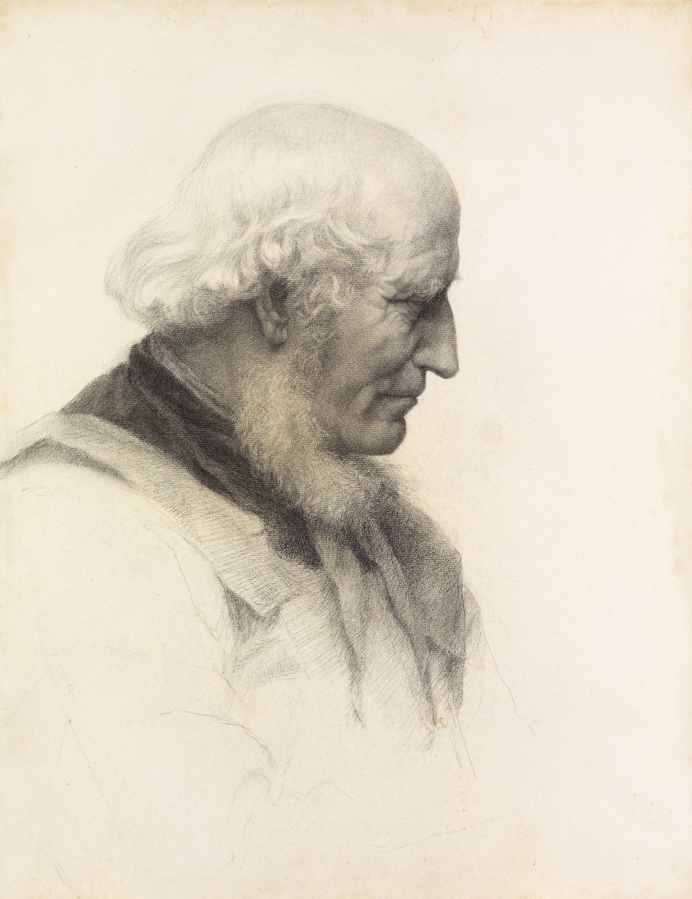 A Venerable Head by Richard Ansdell
