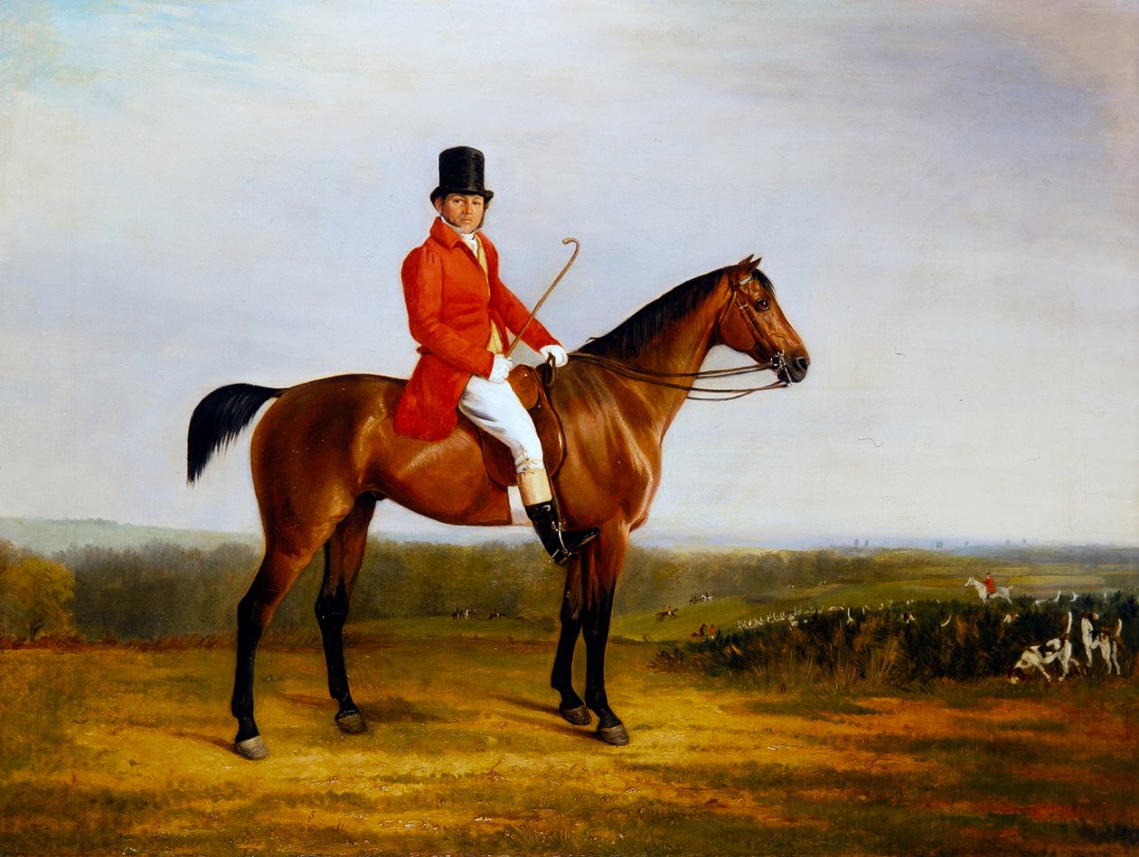 Isaac Sadler Mounted on a Bay Hunter by Richard Barrett Davis