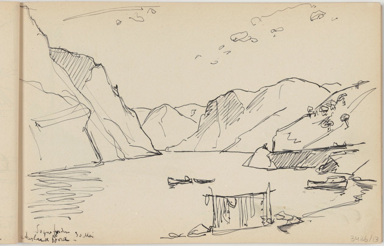 Sognefjord Aurlandsfjord by Richard Baseleer