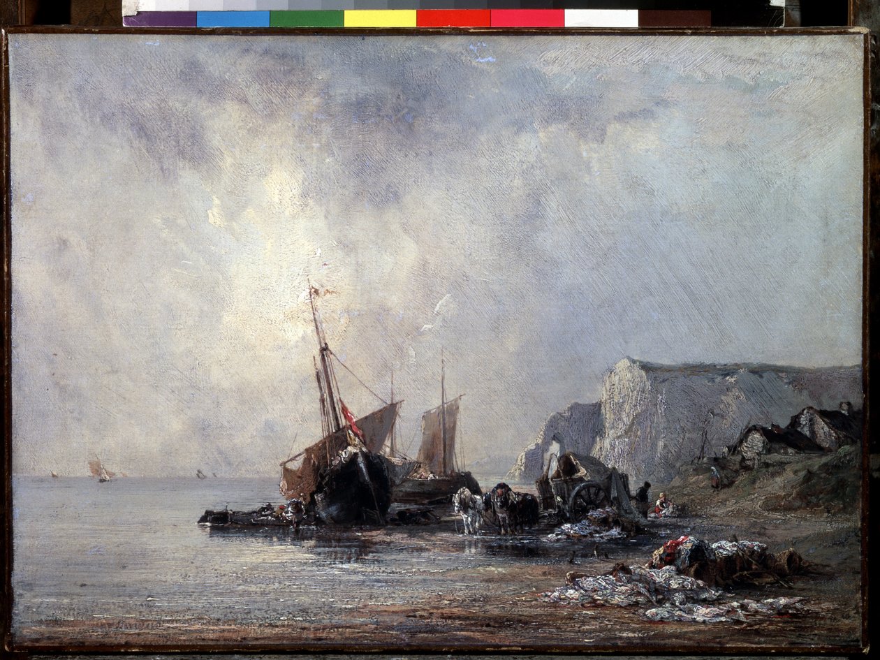 Boats at the Normandy Shore by Richard Bonington
