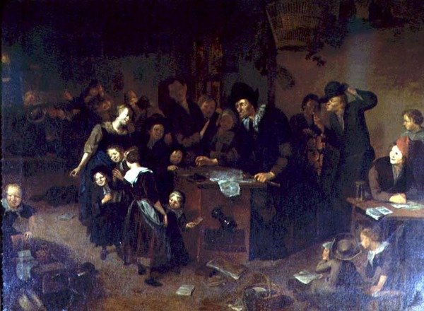 Interior of a School by Richard Brakenburg