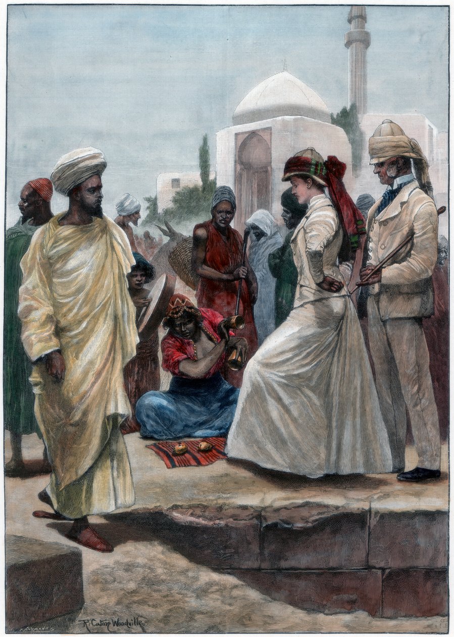 A Street Conjurer in Algiers, 1895 by Richard Caton II Woodville