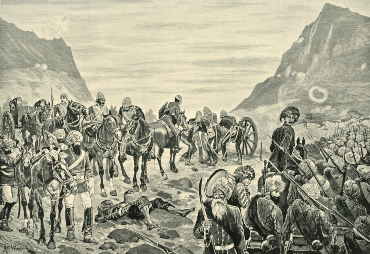 Attack in the Kuram Valley, 1901 by Richard Caton II Woodville