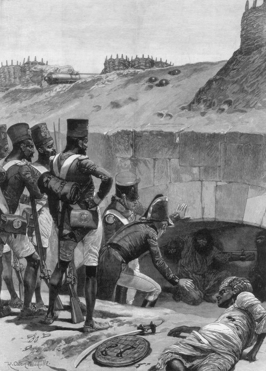Finding the British prisoners under the casemates in the fortifications by Richard Caton II Woodville