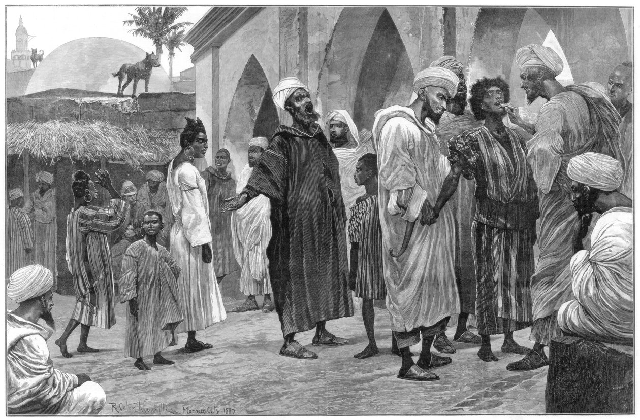 The Slave Market in Morocco by Richard Caton II Woodville