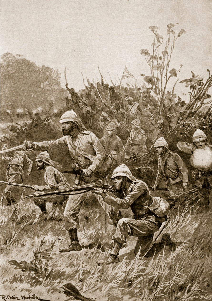 Advance of the British Force in the Ashanti Campaign, 1873 by Richard Caton Woodville junior
