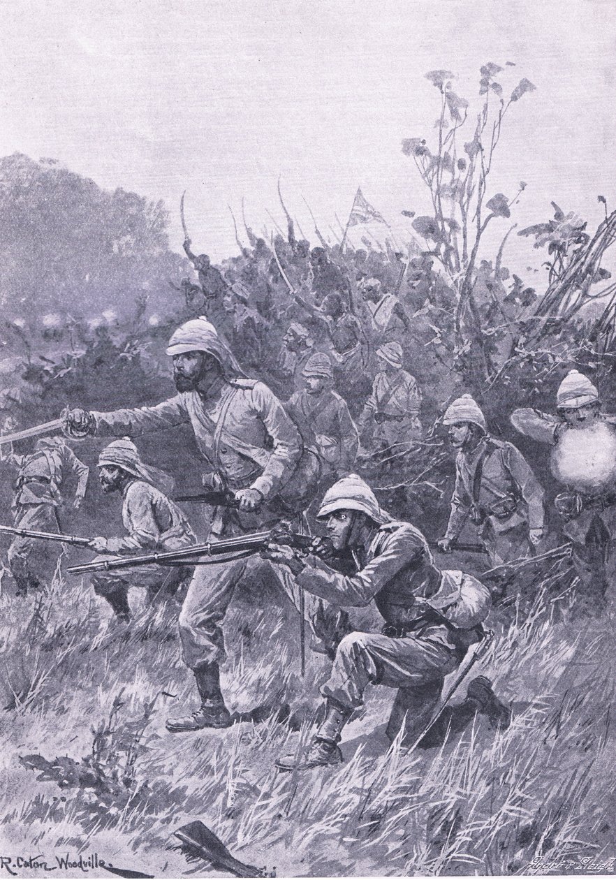 Advance of the British forces in the Ashanti campaign of 1873 by Richard Caton Woodville junior