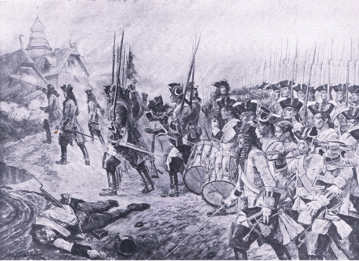 Blenheim, 13th August 1704: Storming of the village by Richard Caton Woodville junior