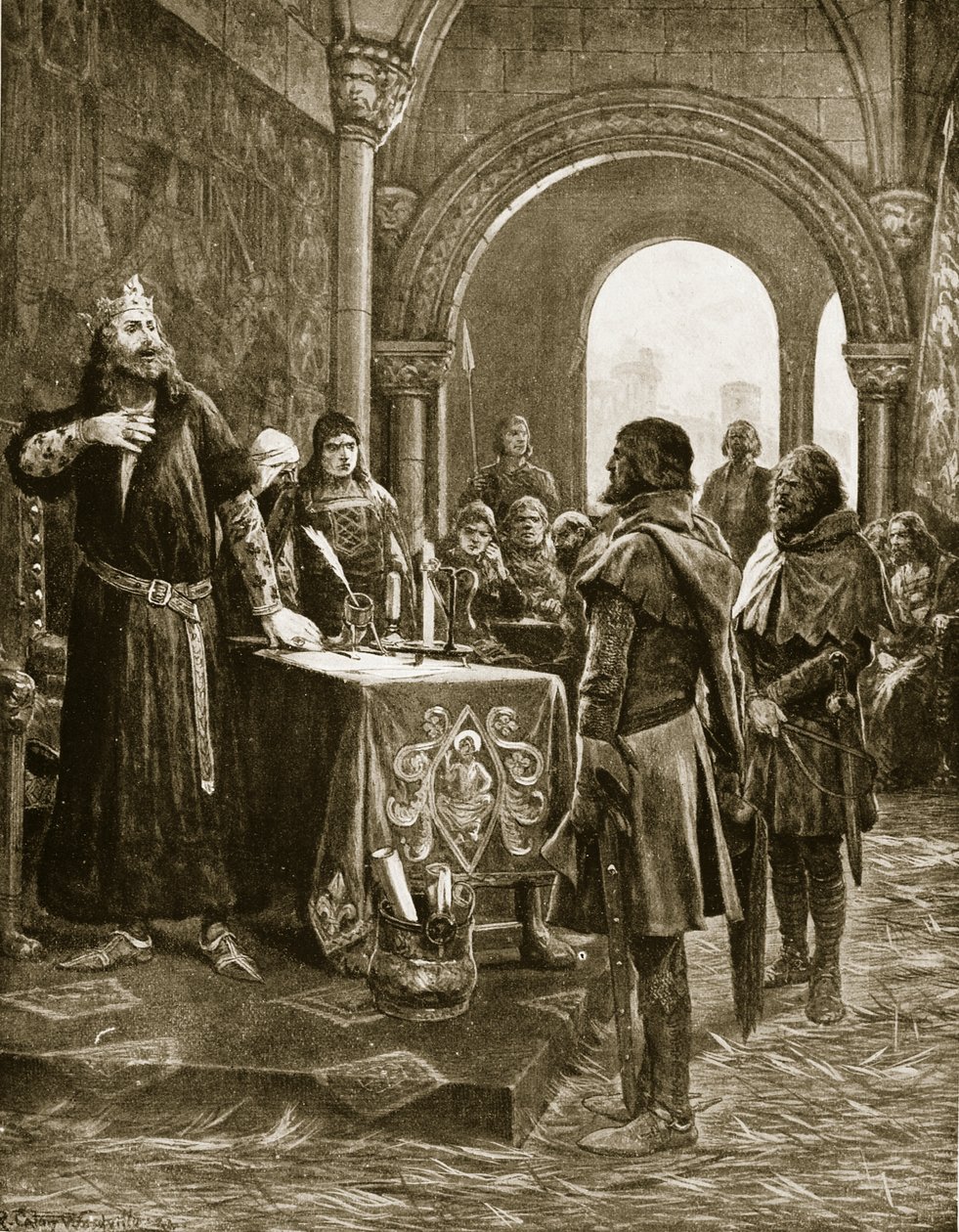 John Rejoices to Hear of Fitz-Peters Death, Illustration from 