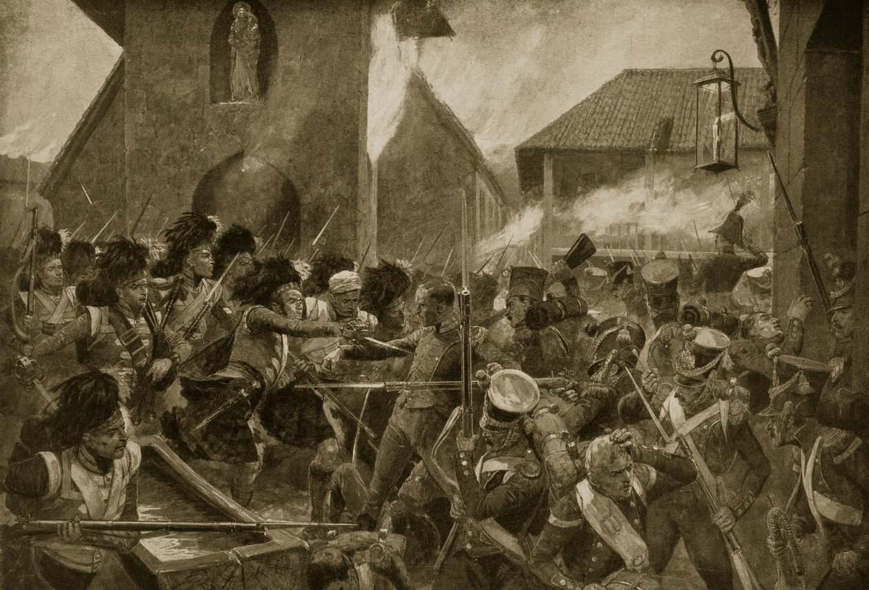 The 42nd Highlanders at Corunna, Illustration from 