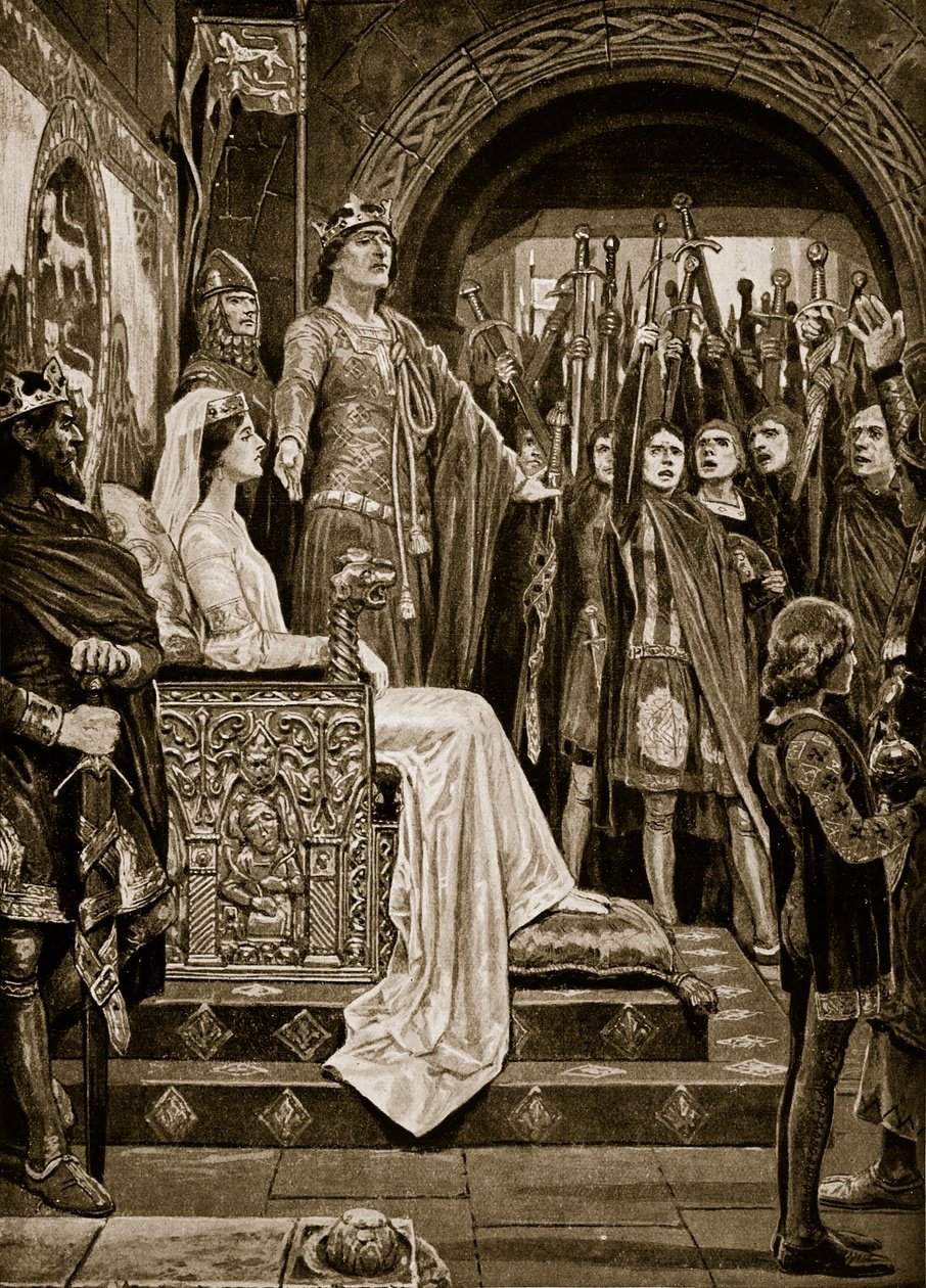 The Assembly at Windsor, 1126, illustration from 