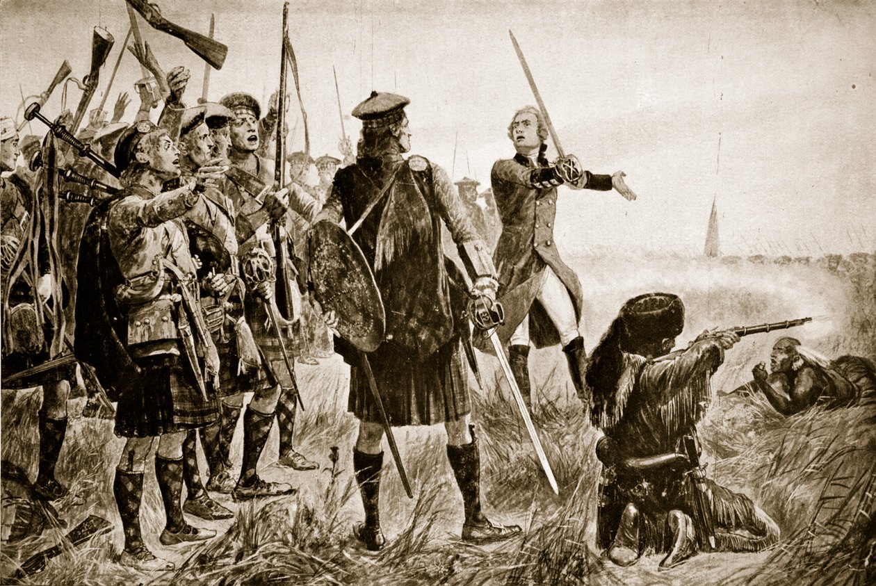 The Battle of Quebec, 1759, Illustration from 