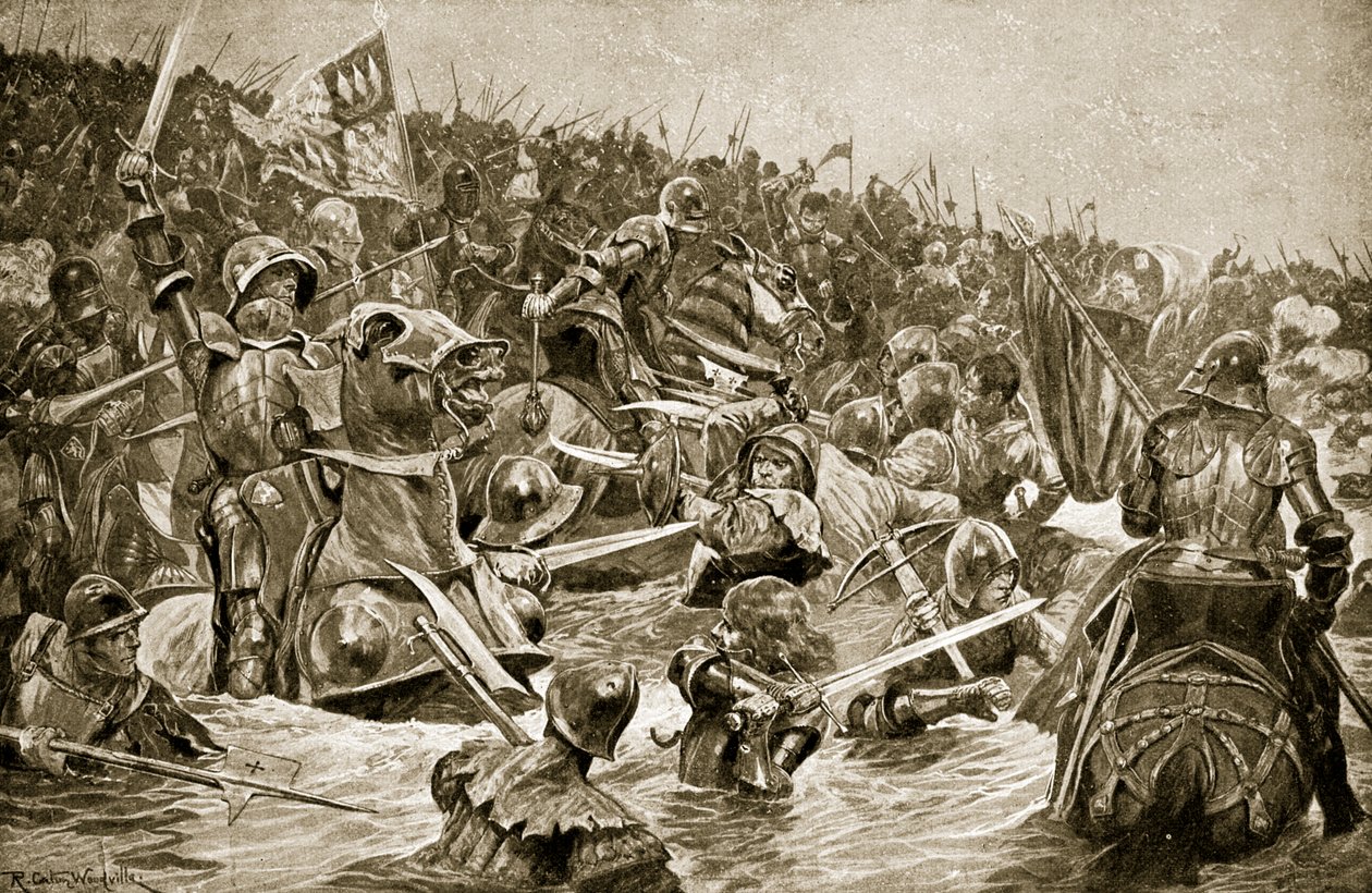 The Battle of Towton, illustration from 