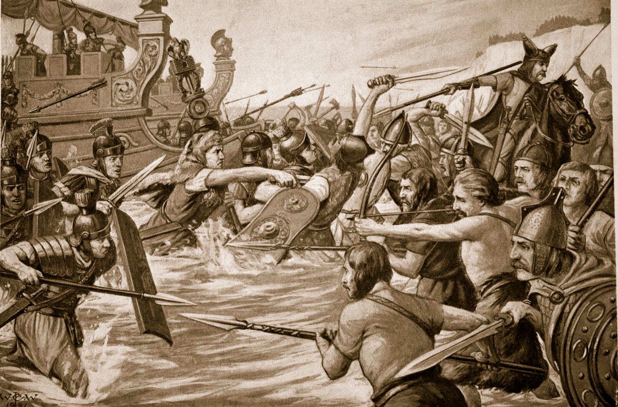 The Landing of Julius Caesar, Illustration from 